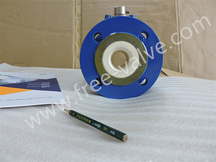 Two piece Flange End Ceramic Lined Floating Ball Valve