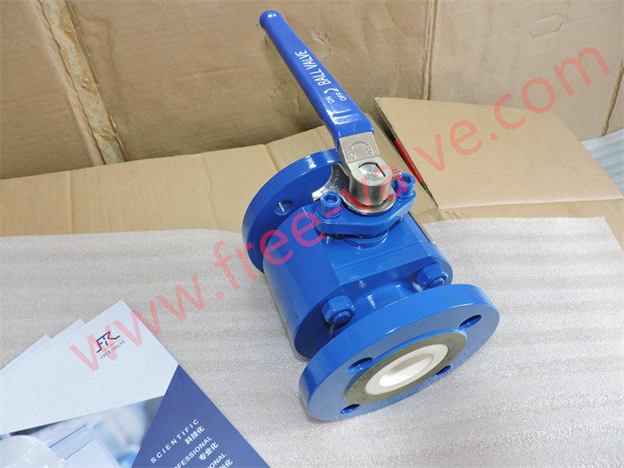 Manual Zirconia Ceramic Lined Ball Valve with 2 Piece Body