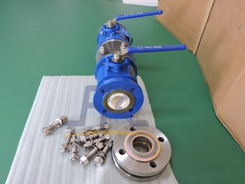 2-PCS Full Lined Ceramic Lined Ball Valve