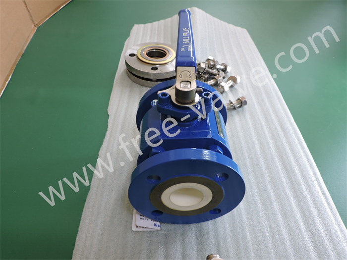 Manual Flange End 2 Piece Ceramic Lined Composite Ball Valves
