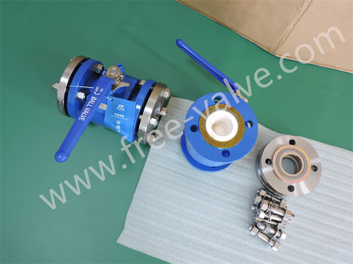 Wear Resistant Ceramic Ball Valve with 2PCS Forged Steel Body