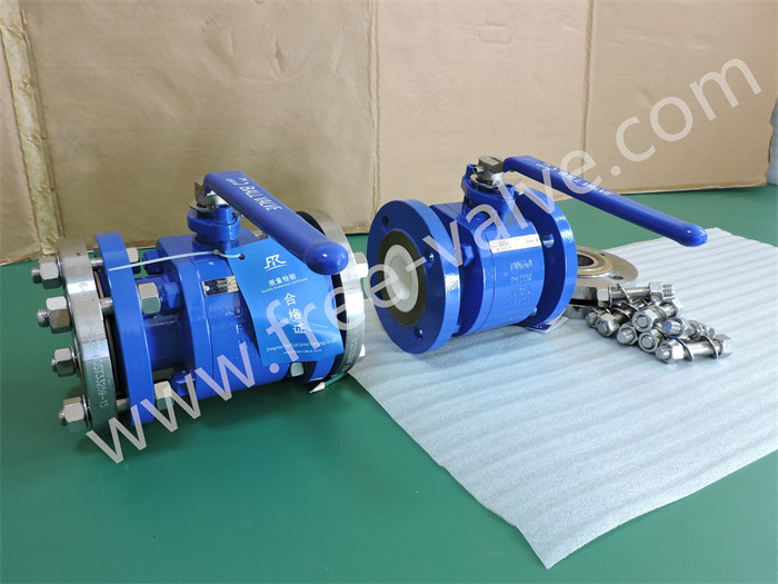 Wear Resistant Ceramic Ball Valve with 2PCS Forged Steel Body