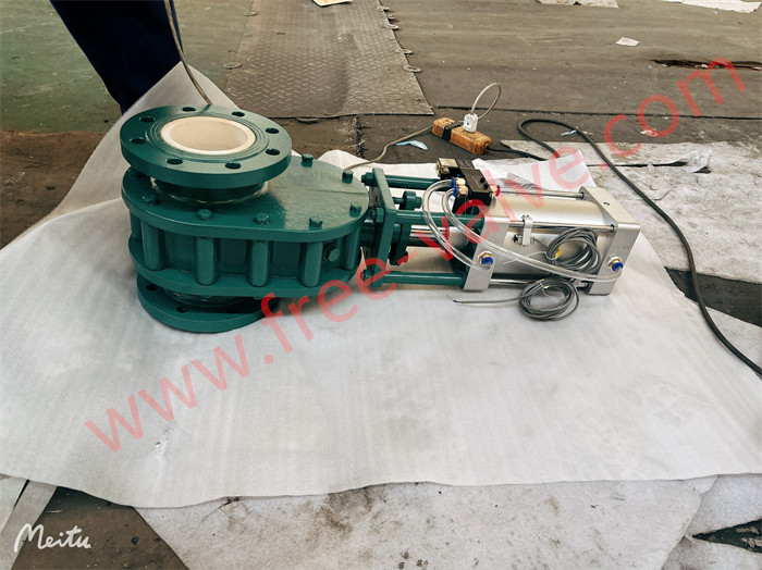 Pneumatic Double Disc Gate Valve for Dry Bulk material system