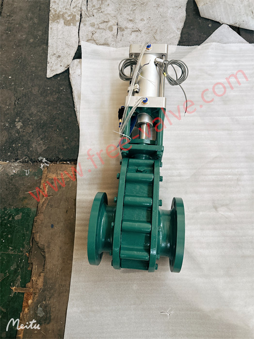 Pneumatic Double Disc Gate Valve for Dry Bulk material system