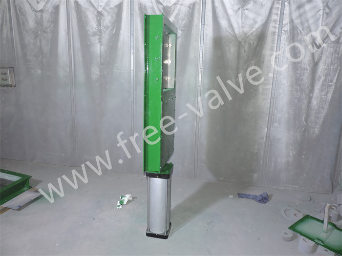 Fabricated slide gate valve