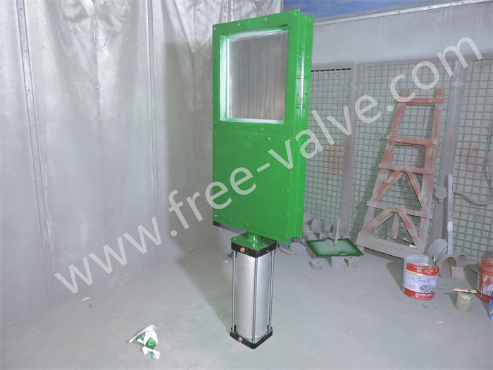 Fabricated slide gate valve