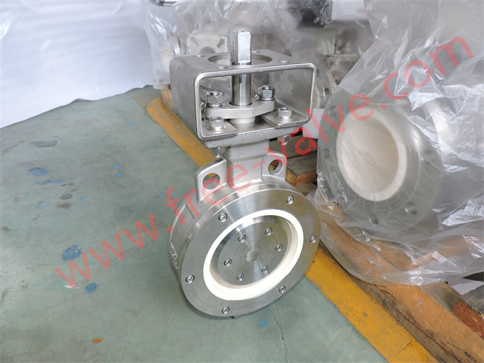 Pneumatic ceramic butterfly valves