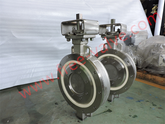 Pneumatic ceramic butterfly valves