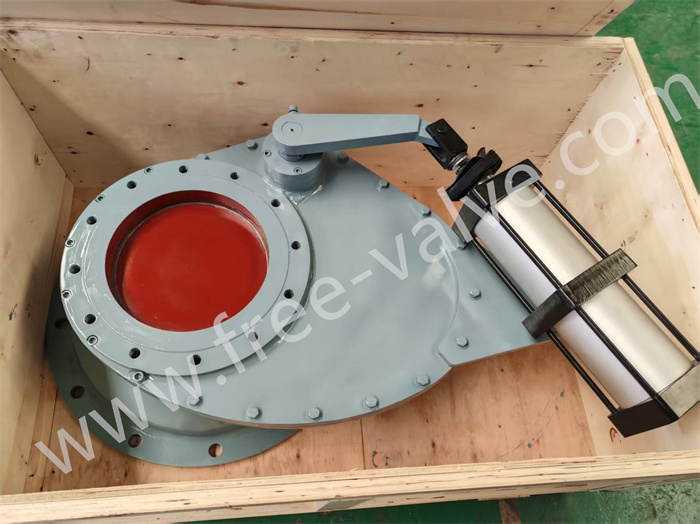 DN300 Pneumatic Rotating Disc Gate Valve with Tungsten carbide seat