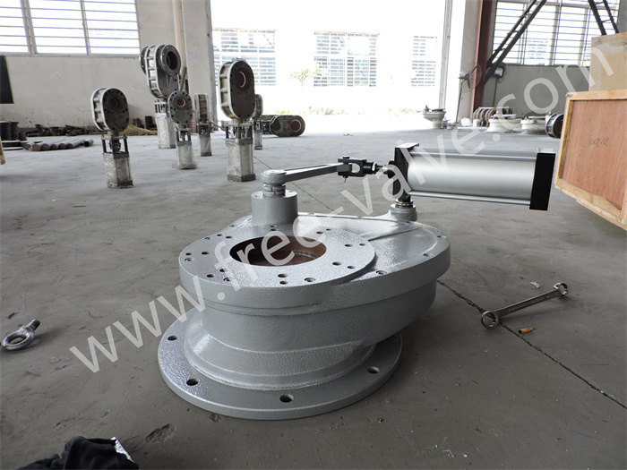 Rotary disc valve for bulk material