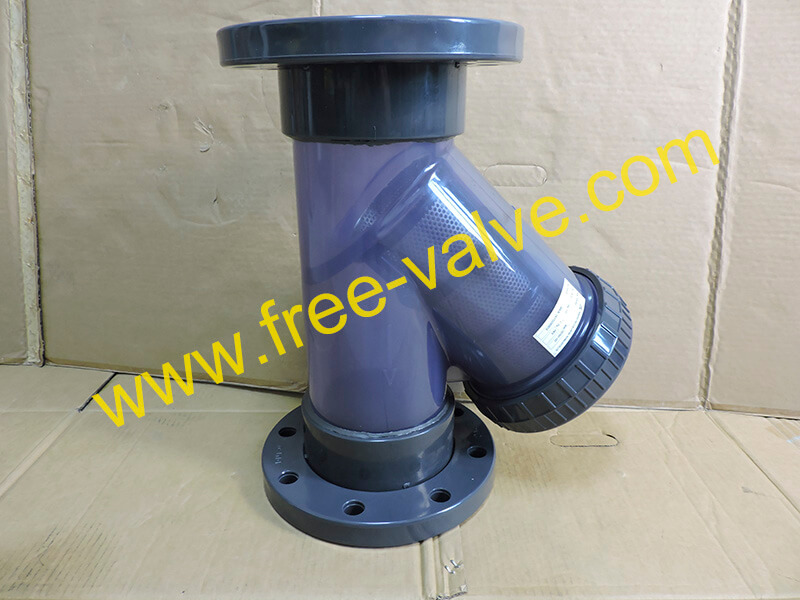 Y Type UPVC Strainer With Loose Flange