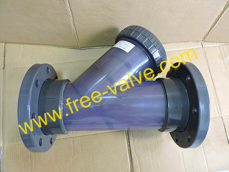 Flanged Y Type UPVC Strainer
