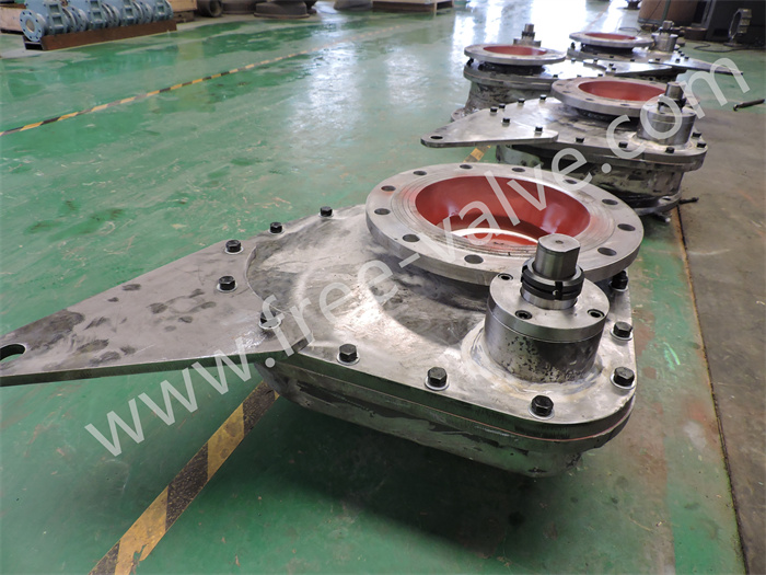 Rotating disc gate valve with tungsten carbide seat FRZ643Y